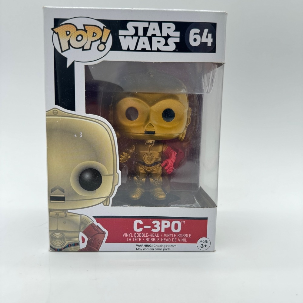 Funko Pop Star Wars C-3PO #64 The Force Awakens Sealed w/ Protector